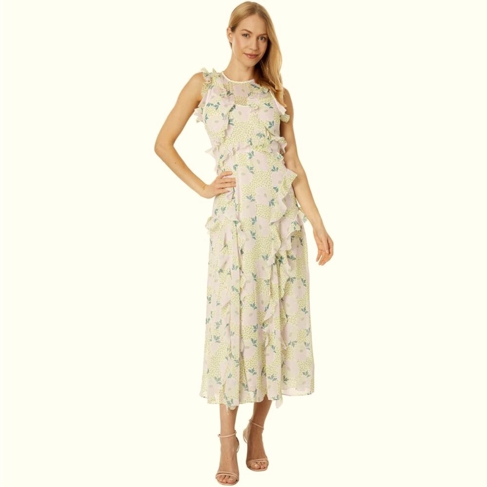 Ted Baker London Floral Ruffle Dress – Size 3 (US 6/8)